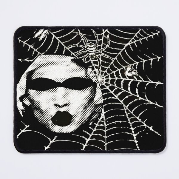 Item preview, Spiderweb Halftone Face / Dark Academia designed and sold by weirdove.