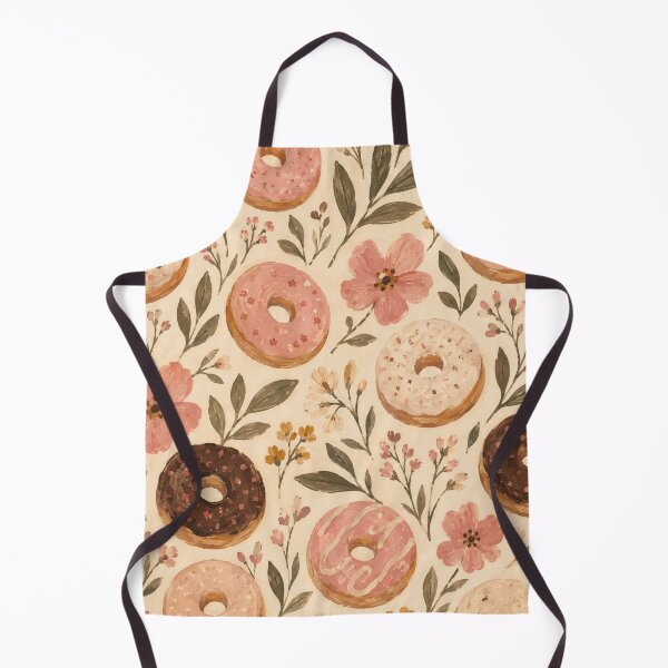 Item preview, Watercolour Floral Donut Pattern Cream Pink Botanical designed and sold by Jozefin's Studio.