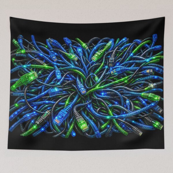 Item preview, Network Chaos – Binary Cable Tangle designed and sold by Kicor.