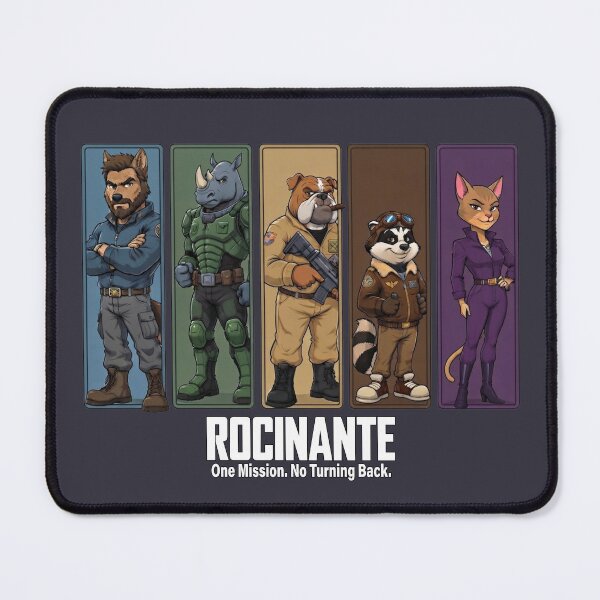 Item preview, The Expanse Rocinante Crew — One Mission. No Turning Back | Sci-Fi Cartoon designed and sold by MischiefFoundry.