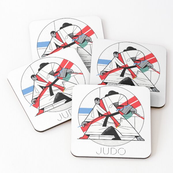 Item preview, Sticker - Decal - Dynamic Judo Art Poster designed and sold by ForeverPrintsOK.