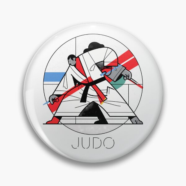Item preview, Sticker - Decal - Dynamic Judo Art Poster designed and sold by ForeverPrintsOK.
