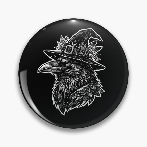 Item preview, Halloween Raven Witch Hat Gothic Dark Art designed and sold by SOUFIANE1991.