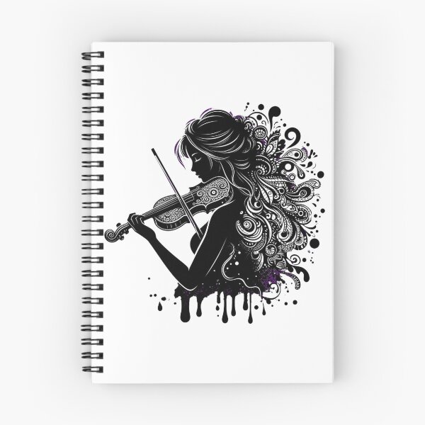 Item preview, A graceful girl playing the violin, expressing the beauty, passion, and emotion of music through every note. designed and sold by StyxIND.