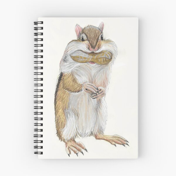 Item preview, Chipmunk with a mouth full of nuts designed and sold by Kimberley Cummings Illustration.