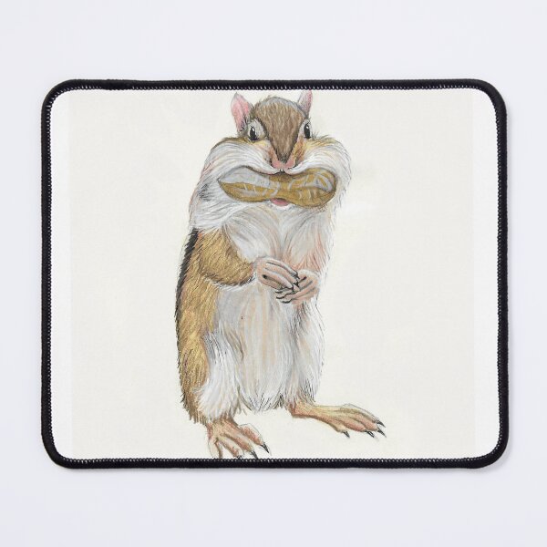 Item preview, Chipmunk with a mouth full of nuts designed and sold by Kimberley Cummings Illustration.
