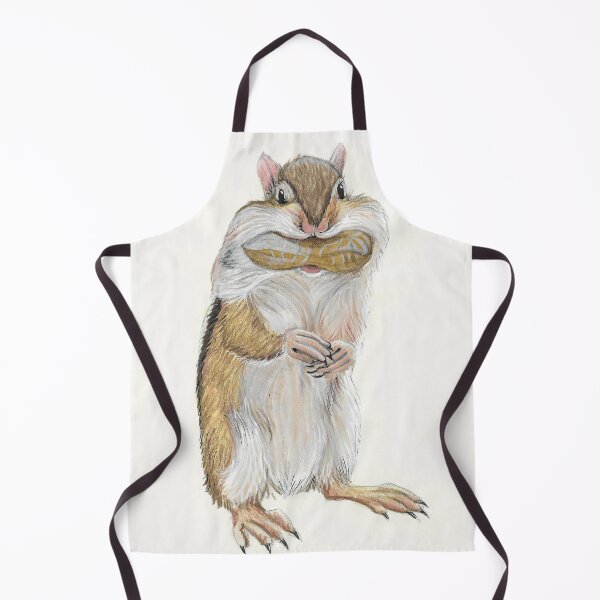 Item preview, Chipmunk with a mouth full of nuts designed and sold by Kimberley Cummings Illustration.