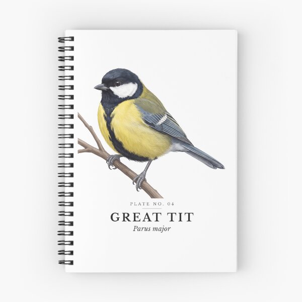 Item preview, Great Tit Vintage Bird Plate - Parus major designed and sold by SavannahMerch.