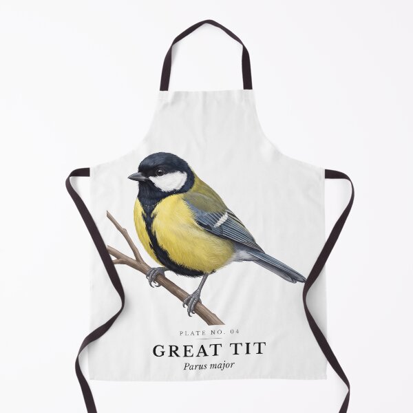 Item preview, Great Tit Vintage Bird Plate - Parus major designed and sold by SavannahMerch.