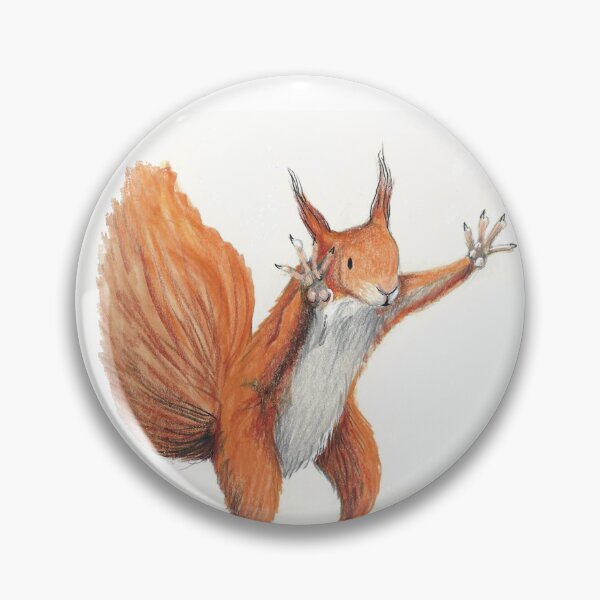 Item preview, Startled Squirrel designed and sold by Kimberley Cummings Illustration.