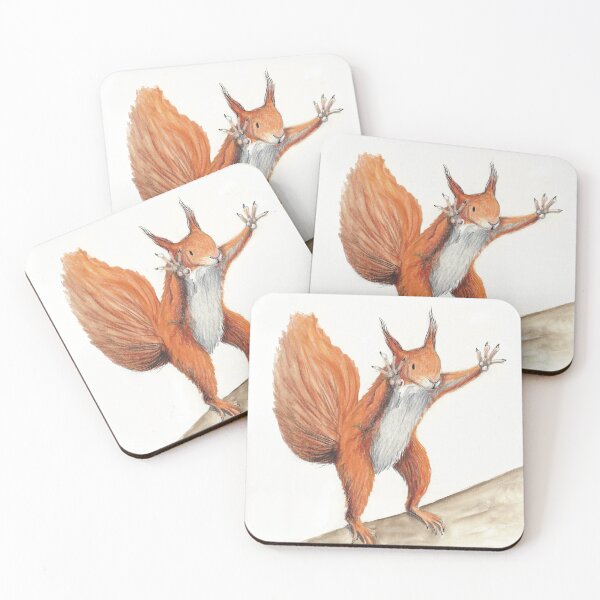 Item preview, Startled Squirrel designed and sold by Kimberley Cummings Illustration.