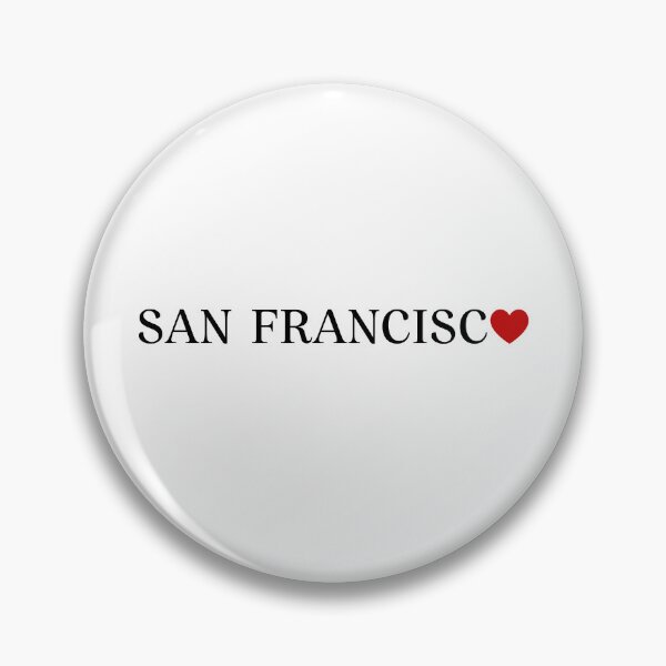 Item preview,  San Francisco City California Heart Love Souvenir Typography designed and sold by FemmePod.