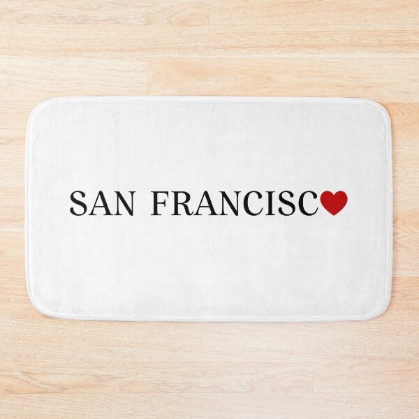 Item preview,  San Francisco City California Heart Love Souvenir Typography designed and sold by FemmePod.