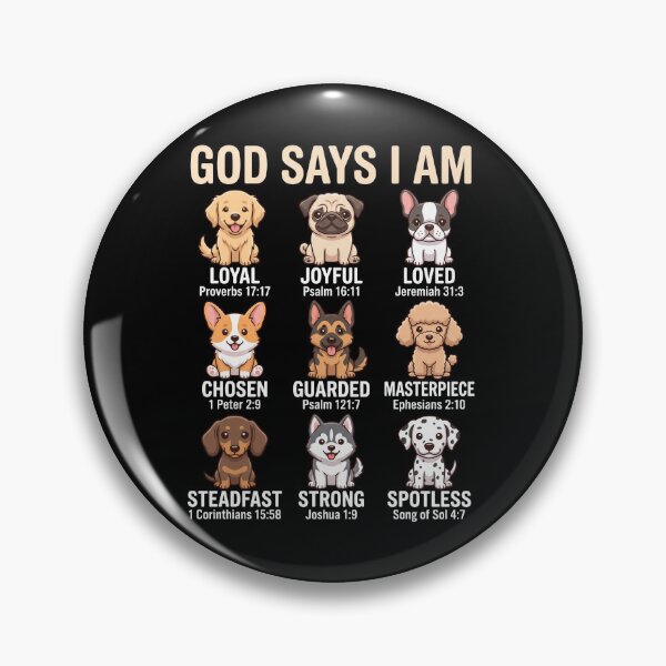 Item preview, God Says I AM Cute Dogs with Bible inspirational verses  designed and sold by Parallel Label .