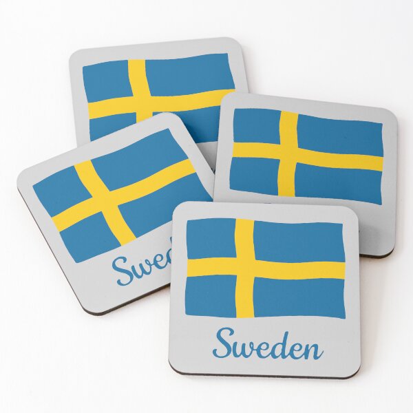 Item preview, Swedish Flag Minimalist Sweden Travel Souvenir designed and sold by MavtM.