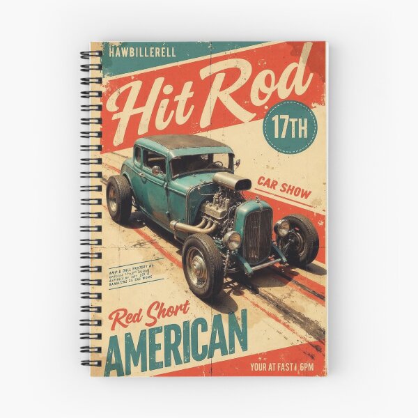 Artikelvorschau, Oldtimer-Treffen / Hit Road / USA Oldtimer / Amerikanisch entworfen und verkauft von Creative T-shirts.