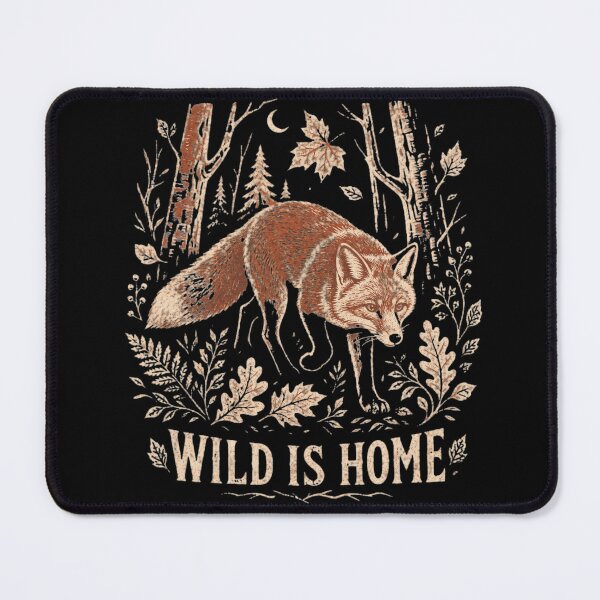 Item preview, Wild is Home Vintage Forest Fox Autumn Wilderness designed and sold by Modern Antique Atelier .