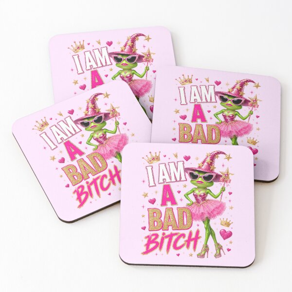 Item preview, I Am A Bad Bitch Witch Frog - Cute Sassy Diva Gym Aesthetic Art designed and sold by FrescoDesign.
