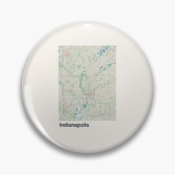 Artikelvorschau, Minimalistische Kartenkunst für Indianapolis entworfen und verkauft von MapsNerd.