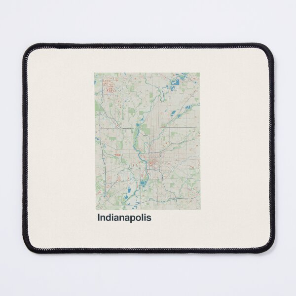 Item preview, Indianapolis Minimalistic Map Art designed and sold by MapsNerd.