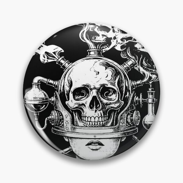 Item preview, Alchemical Skull Apparatus / Smoke Plumes Steampunk designed and sold by weirdove.