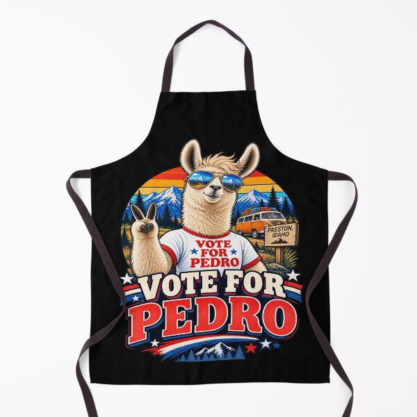Item preview, Vote for Pedro – Retro Llama Comedy Design designed and sold by MAJCO-ART.