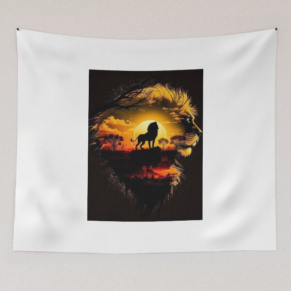 Aperçu de l'œuvre Lion Afrique Jah créée et vendue par Creative T-shirts.