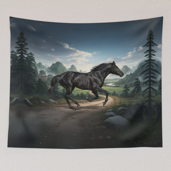 Item preview, The Abaga horse and a landscape from China designed and sold by Cheval-de-coeur.