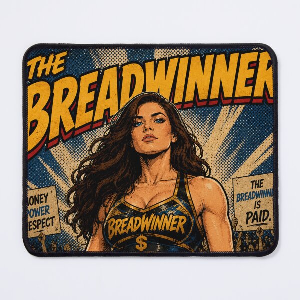 Item preview, The Breadwinner | Female Pro Wrestler Retro Comic Art designed and sold by MissSaylor.