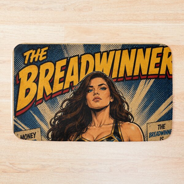 Item preview, The Breadwinner | Female Pro Wrestler Retro Comic Art designed and sold by MissSaylor.