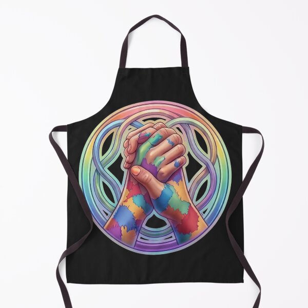 Item preview, Together Hands Clasped Rainbow Rings designed and sold by Surviving Monday Club.