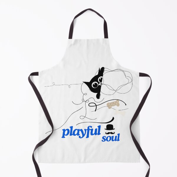 Item preview, Playful Soul Funny Cute Cat Yarn Doodle Art designed and sold by NourArtCorner.