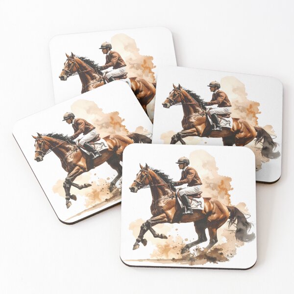 Item preview, Dynamic Thoroughbred Racehorse and Jockey designed and sold by BetweenForms.
