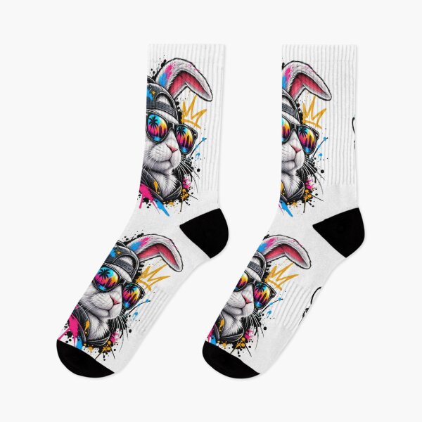 Item preview, Cool DJ Rabbit Street Art Splatter Paint Graphic designed and sold by KTD28_SHOP.