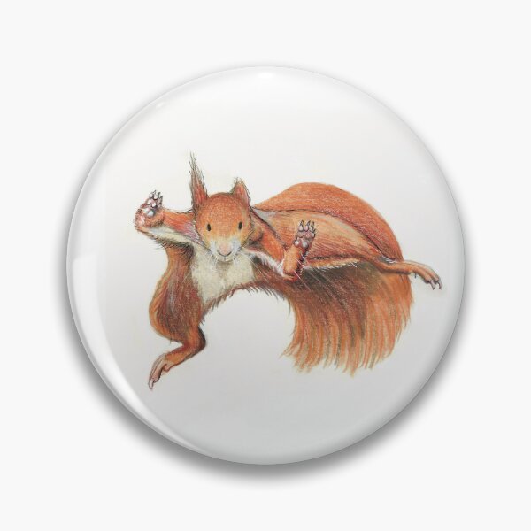Item preview, Red Squirrel Leaping designed and sold by Kimberley Cummings Illustration.