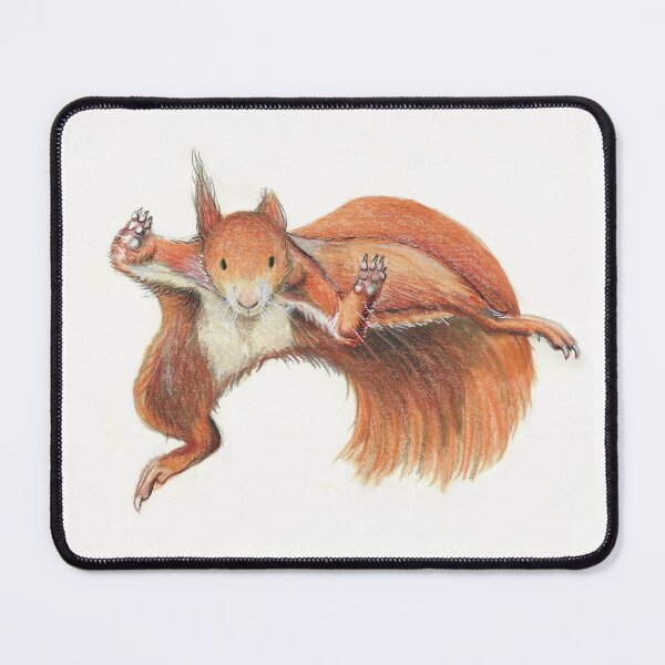 Item preview, Ardilla roja saltando designed and sold by Kimberley Cummings Illustration.