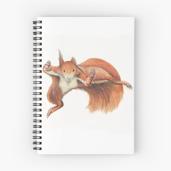 Item preview, Red Squirrel Leaping designed and sold by Kimberley Cummings Illustration.