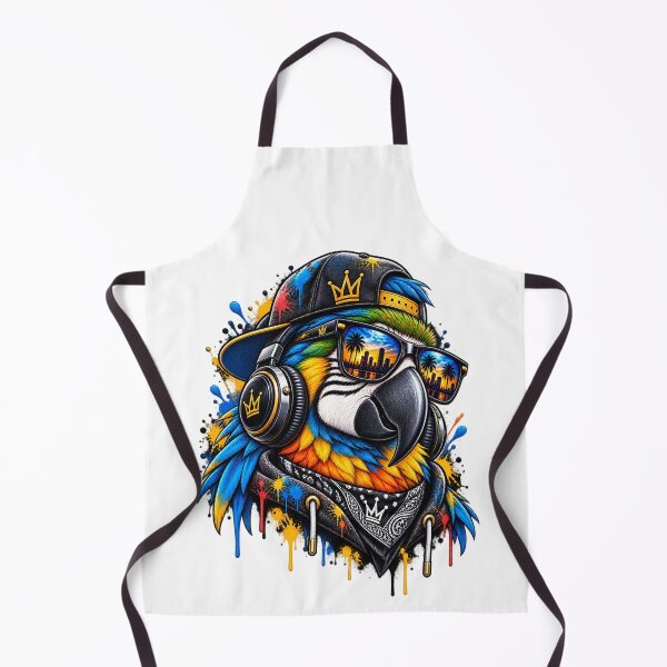 Item preview, Cool DJ Parrot with Sunglasses Streetwear Graffiti Art designed and sold by KTD28_SHOP.
