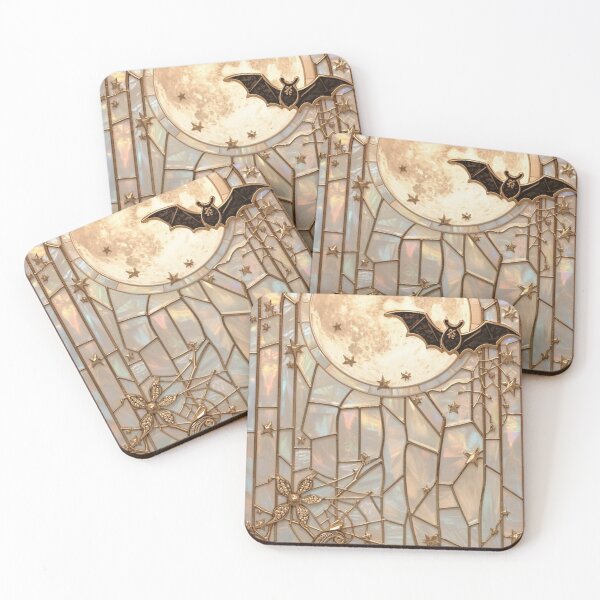 Item preview, Halloween bats, pumpkins, and golden cobwebs designed and sold by BriSher.