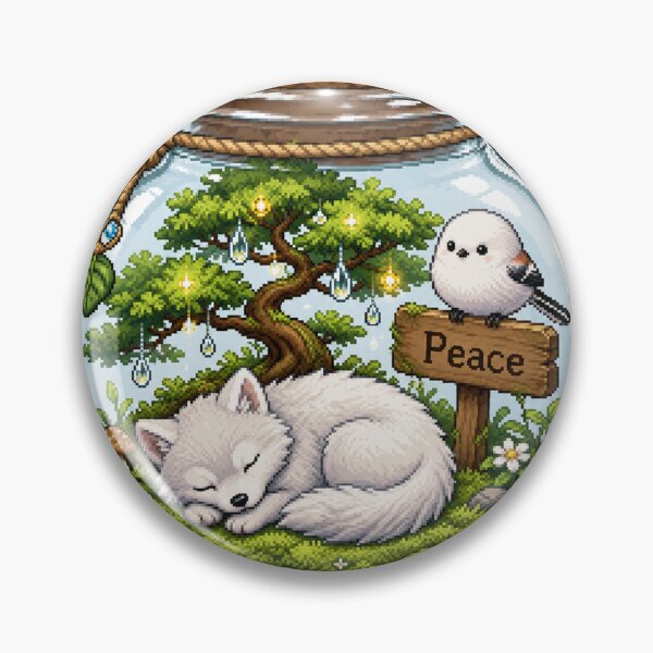 Item preview, Peaceful Terrarium White Wolf and Bonsai designed and sold by CozyPixel-J.