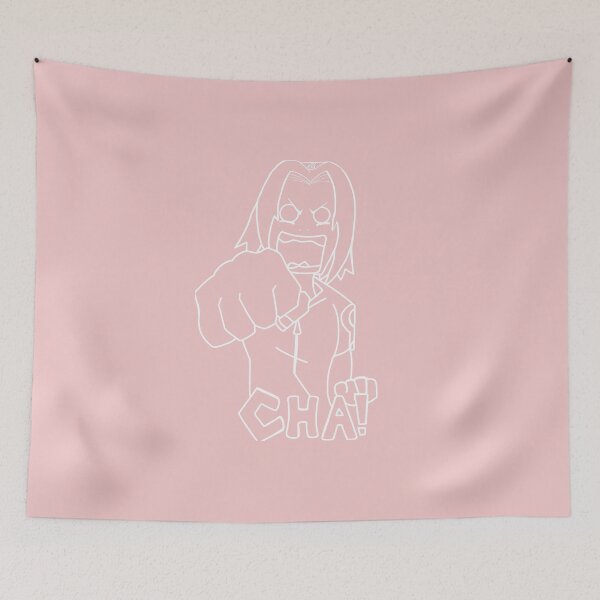 Item preview, CHA! Pink and white illustration  designed and sold by Studioarmani.