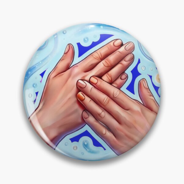Item preview, Happy Sign Language Overlapping Hands Smile designed and sold by Surviving Monday Club.