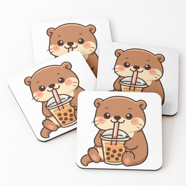 Item preview, Otter with Boba Tea designed and sold by Delidream.