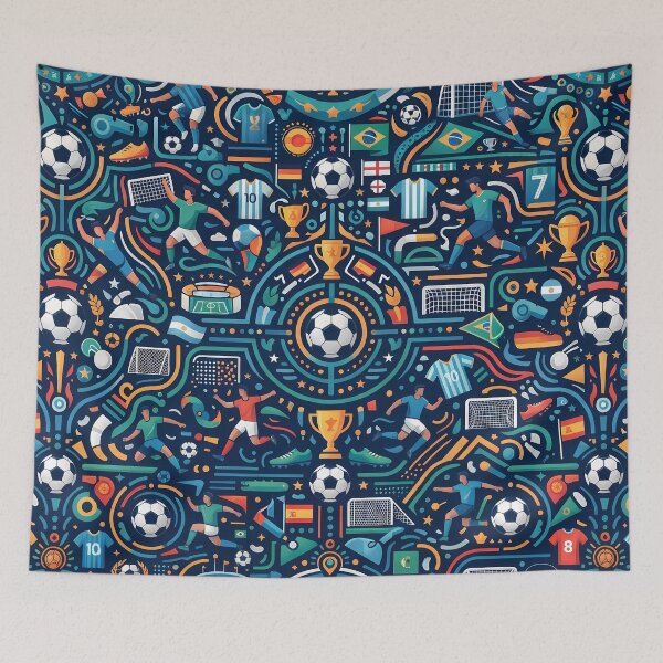 Item preview, Patrón de fútbol retro El Juego Bonito designed and sold by ART ATTACK ZONE.