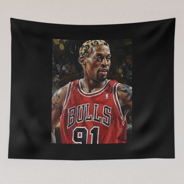 Item preview, Dennis Rodman Oil Painting designed and sold by maretsad.