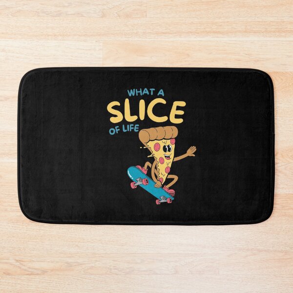 Item preview, What a Slice of Life – Funny Pizza Skateboard Retro Cartoon designed and sold by meesara.