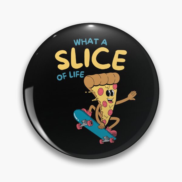 Item preview, What a Slice of Life – Funny Pizza Skateboard Retro Cartoon designed and sold by meesara.