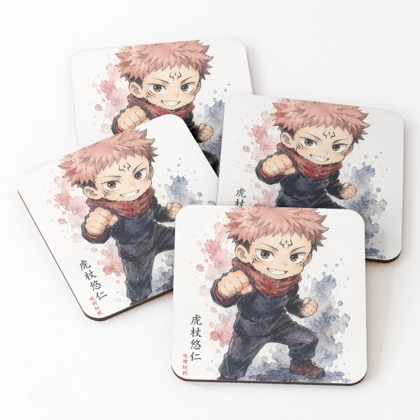 Item preview, Cute Anime Chibi Watercolor Character – Kawaii Japanese Anime Art Gift designed and sold by shopthehappycart.