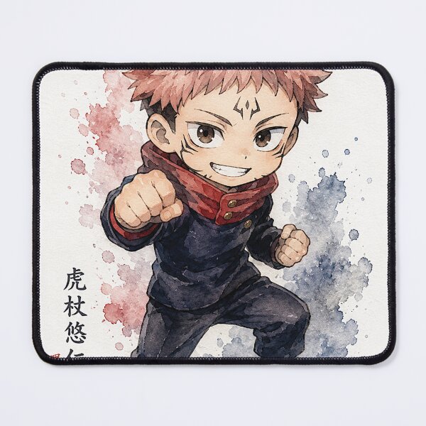 Item preview, Cute Anime Chibi Watercolor Character – Kawaii Japanese Anime Art Gift designed and sold by shopthehappycart.