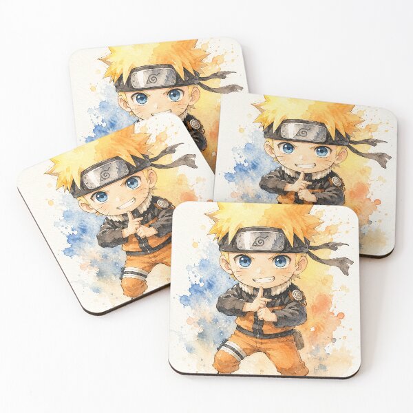 Item preview, Cute Anime Chibi Watercolor Character – Kawaii Japanese Anime Art Gift designed and sold by shopthehappycart.